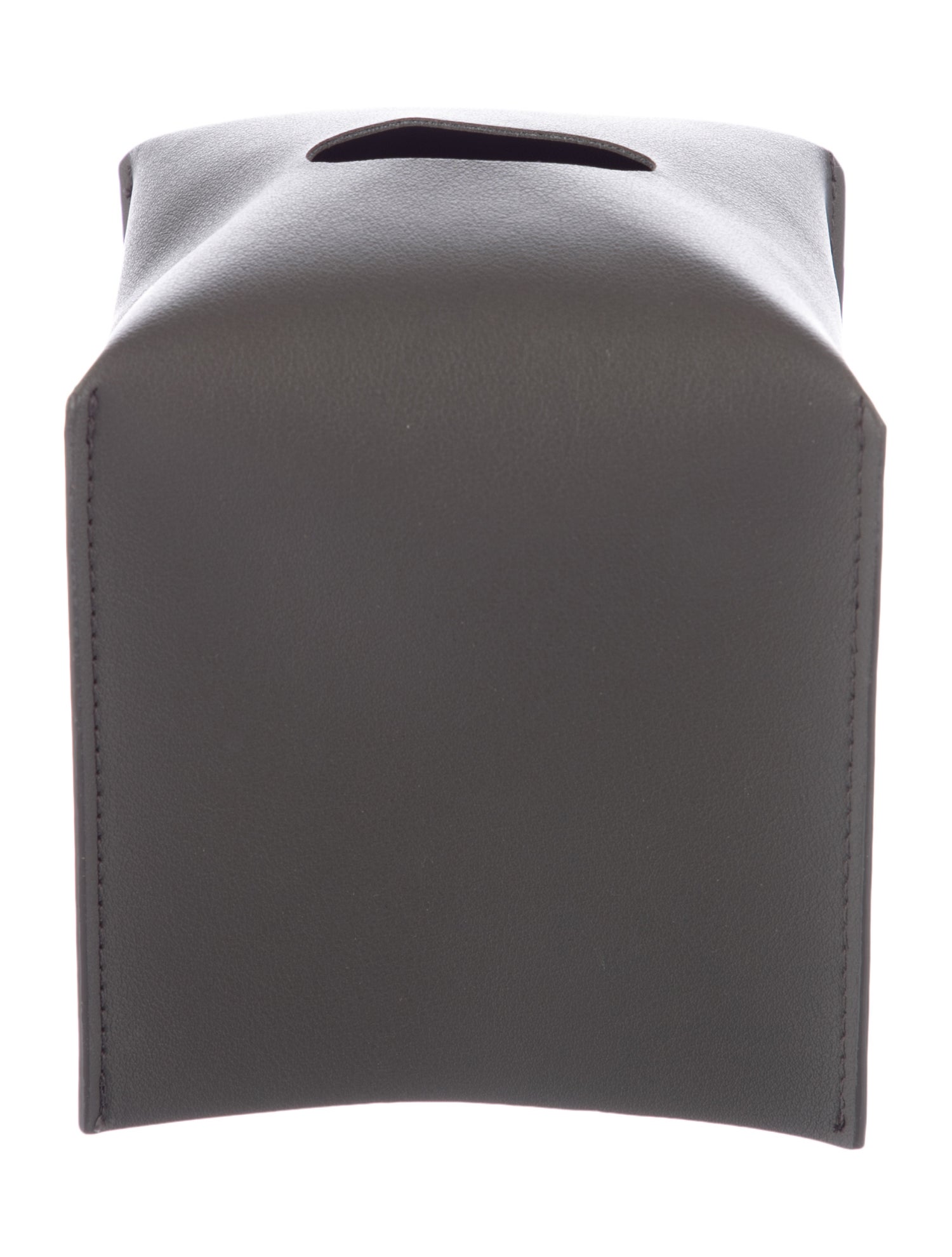 Nicole Sassaman Leather Tissue Box Cover