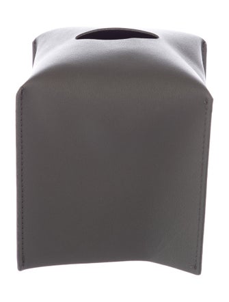 Nicole Sassaman Leather Tissue Box Cover
