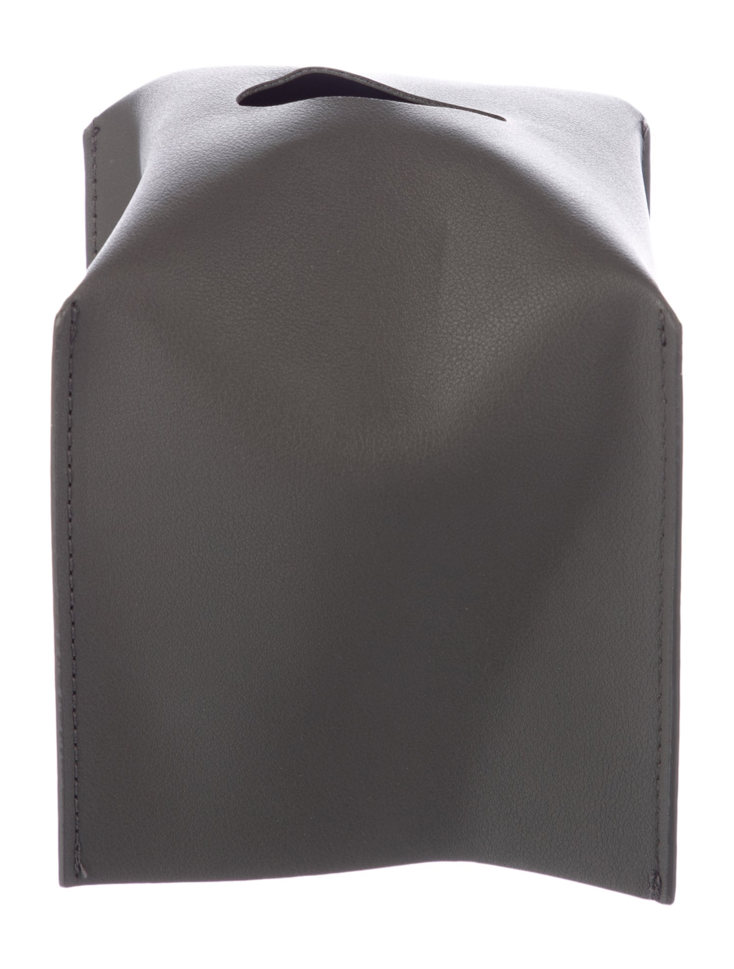 Nicole Sassaman Leather Tissue Box Cover