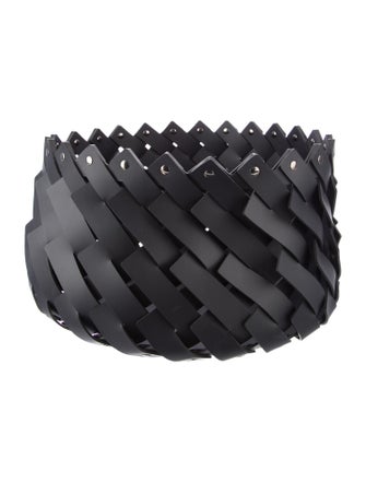 Nicole Sassaman x pinetti Woven Leather Basket