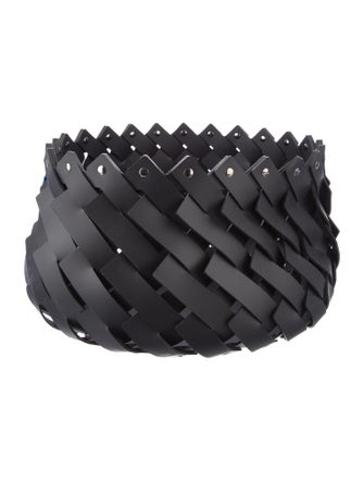 Nicole Sassaman x pinetti Woven Leather Basket