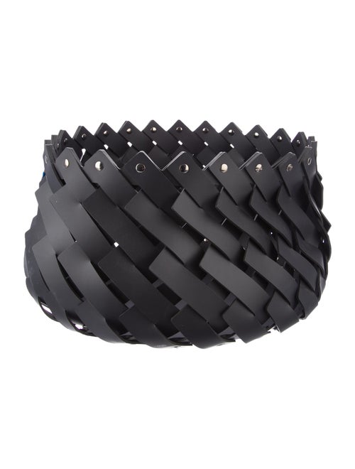 Nicole Sassaman x pinetti Woven Leather Basket