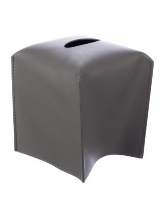Nicole Sassaman Leather Tissue Box Cover