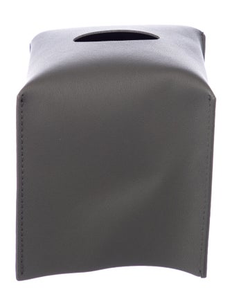 Nicole Sassaman Leather Tissue Box Cover