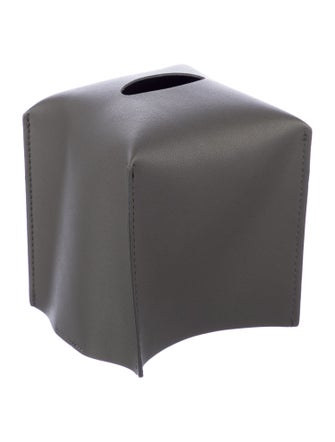 Nicole Sassaman Leather Tissue Box Cover
