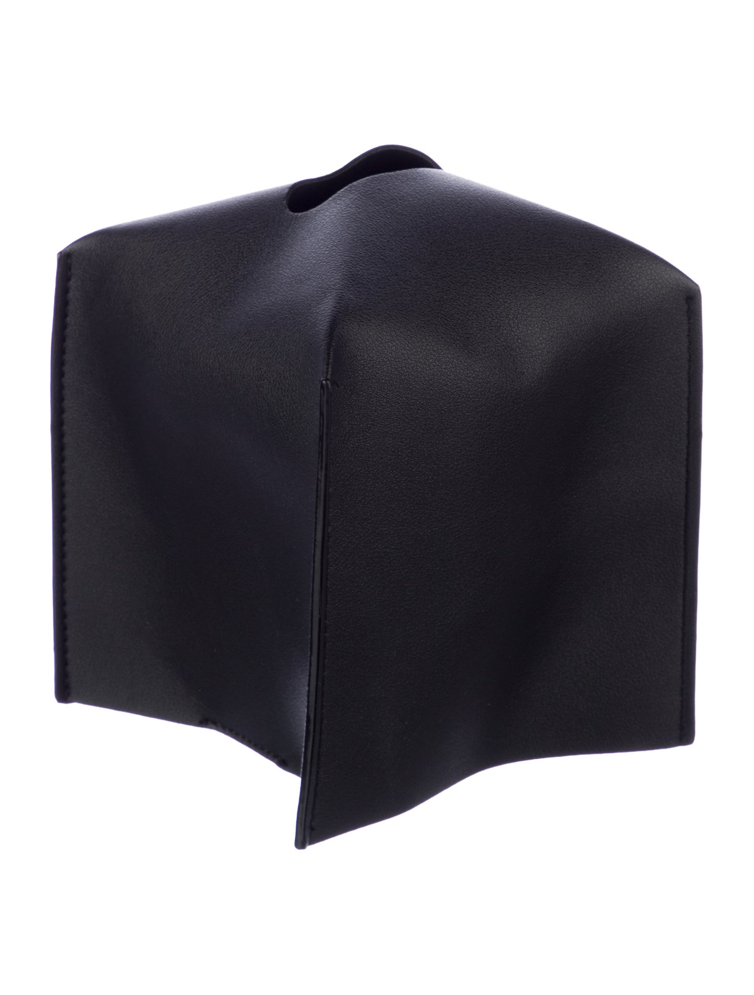 Nicole Sassaman Leather Tissue Box Cover