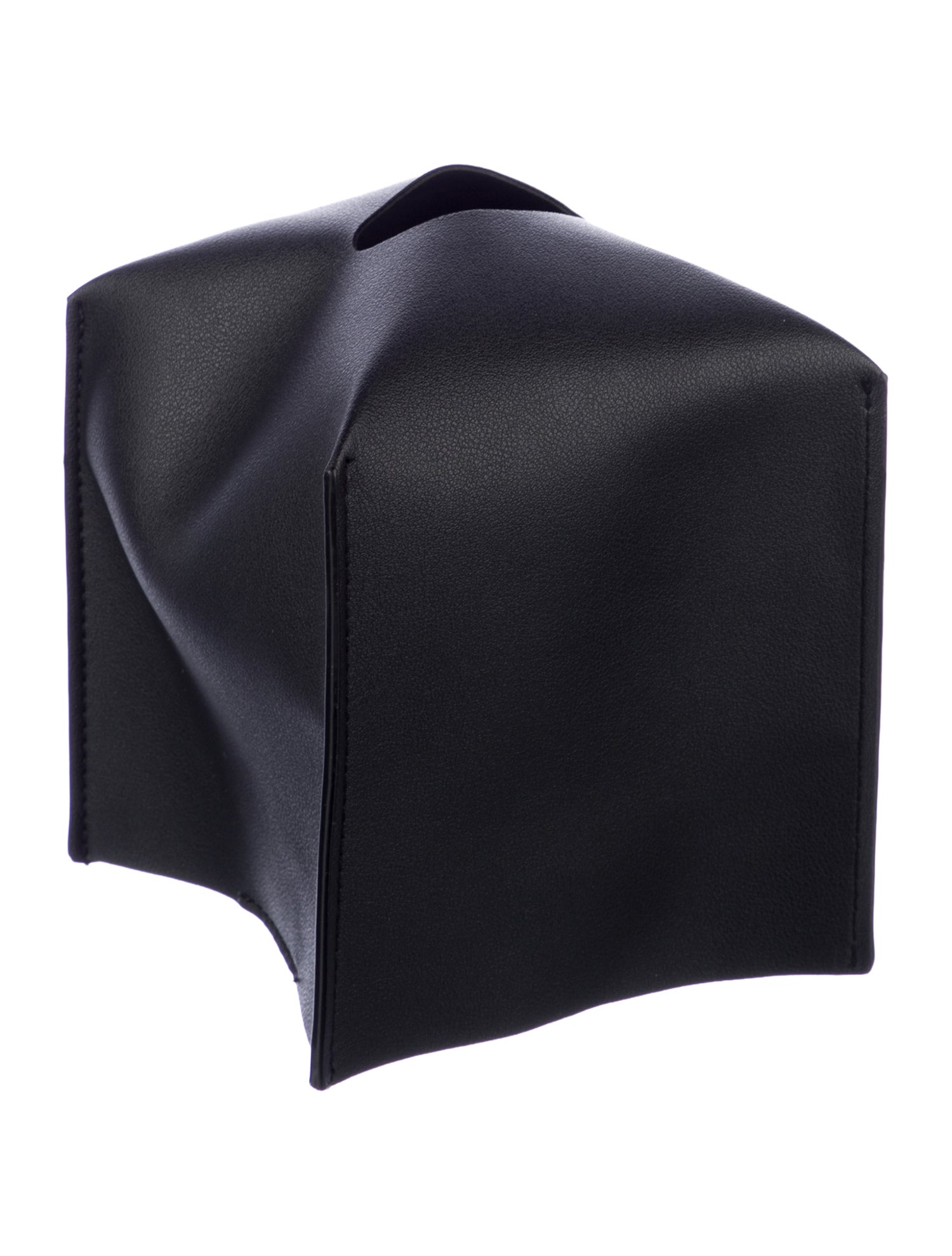 Nicole Sassaman Leather Tissue Box Cover