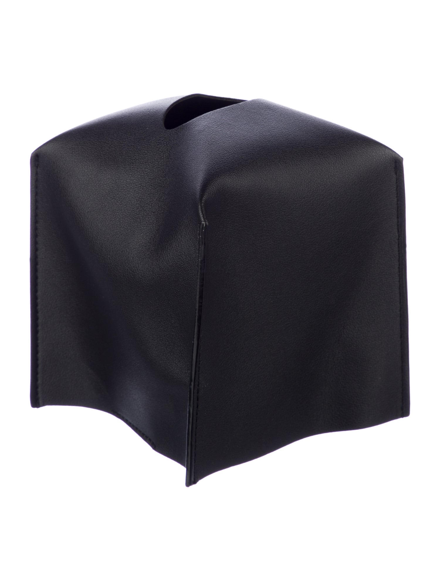 Nicole Sassaman Leather Tissue Box Cover