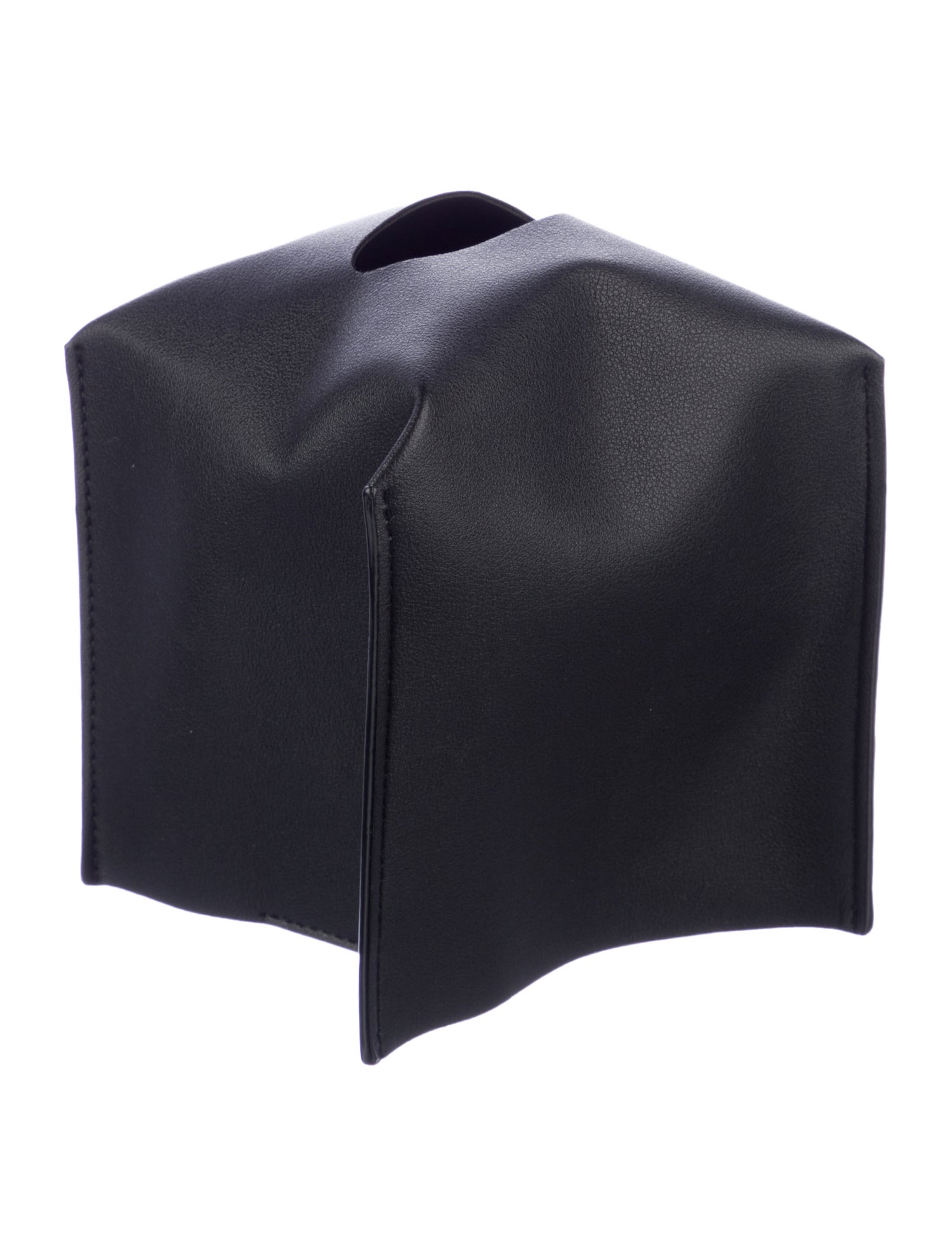 Nicole Sassaman Leather Tissue Box Cover