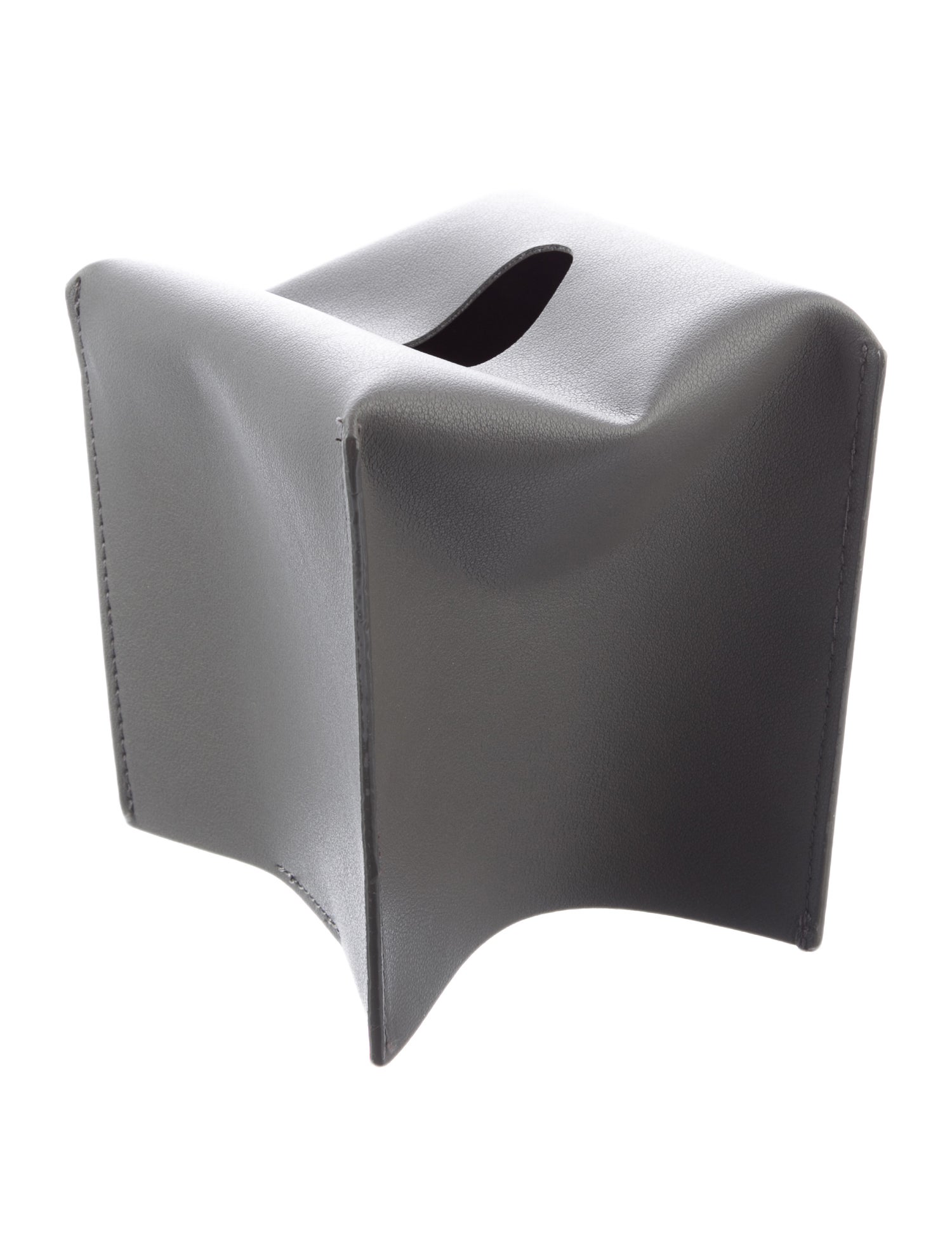 Nicole Sassaman Leather Tissue Box Cover