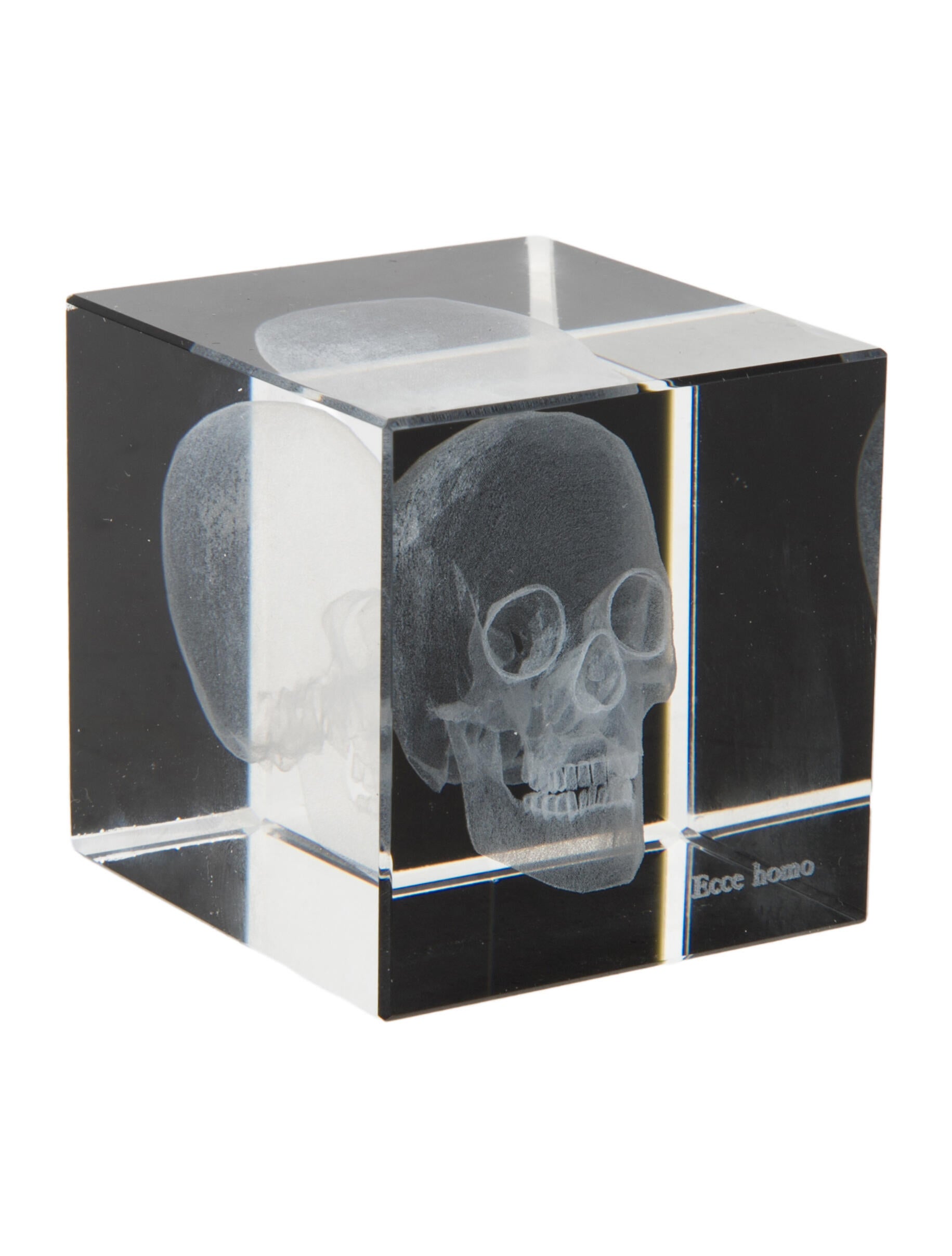Nicole Sassaman Small Skull Cube Paperweight
