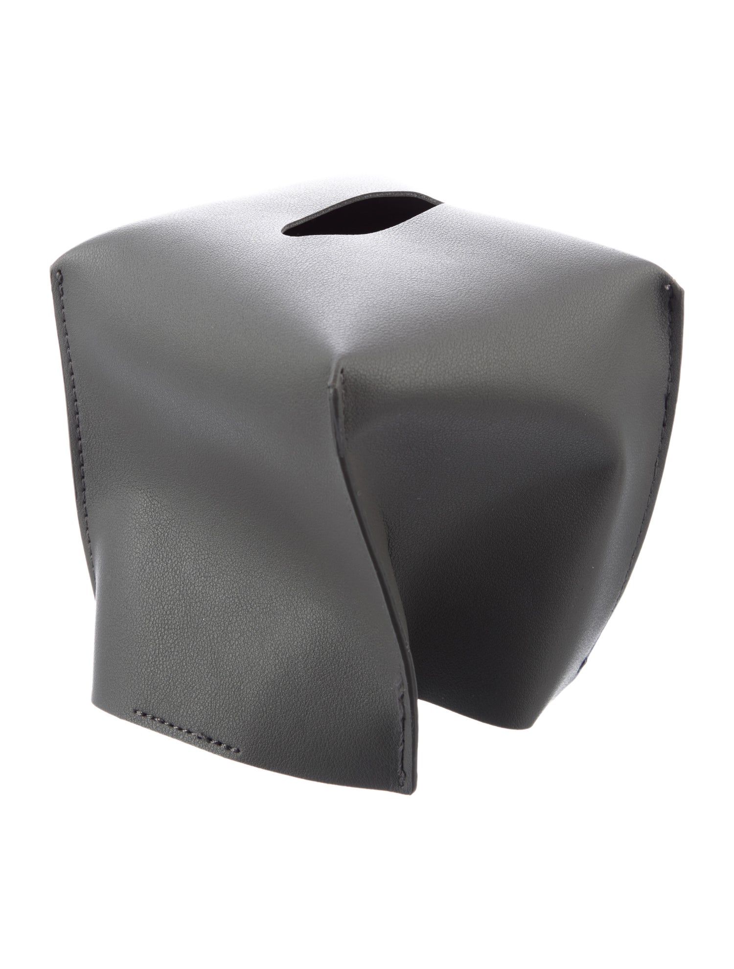 Nicole Sassaman Leather Tissue Box Cover