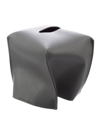 Nicole Sassaman Leather Tissue Box Cover