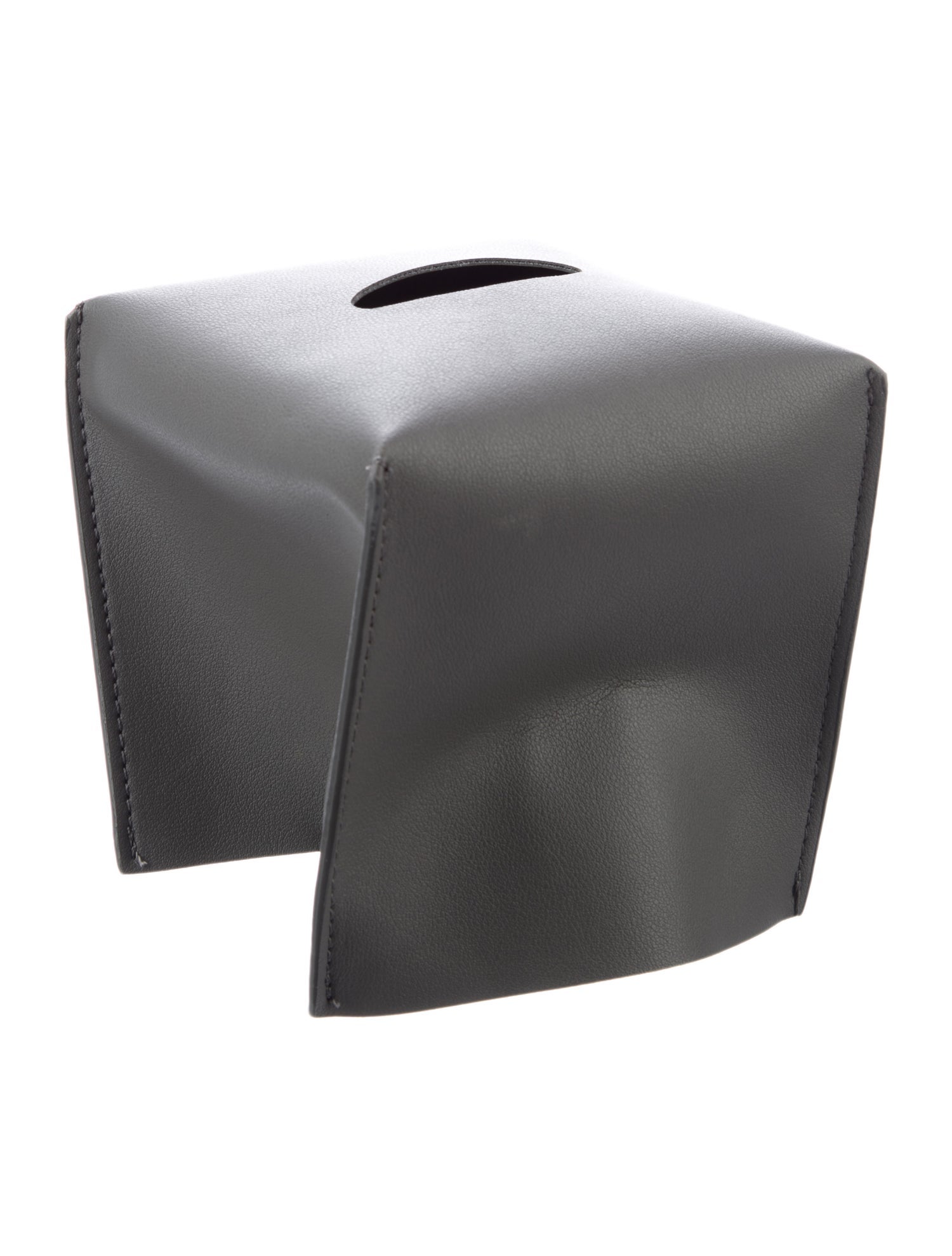 Nicole Sassaman Leather Tissue Box Cover