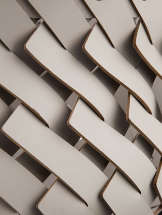 Nicole Sassaman Large Woven Leather Basket