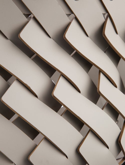 Nicole Sassaman Large Woven Leather Basket