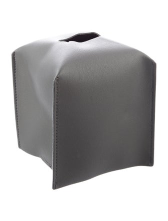 Nicole Sassaman Leather Tissue Box Cover