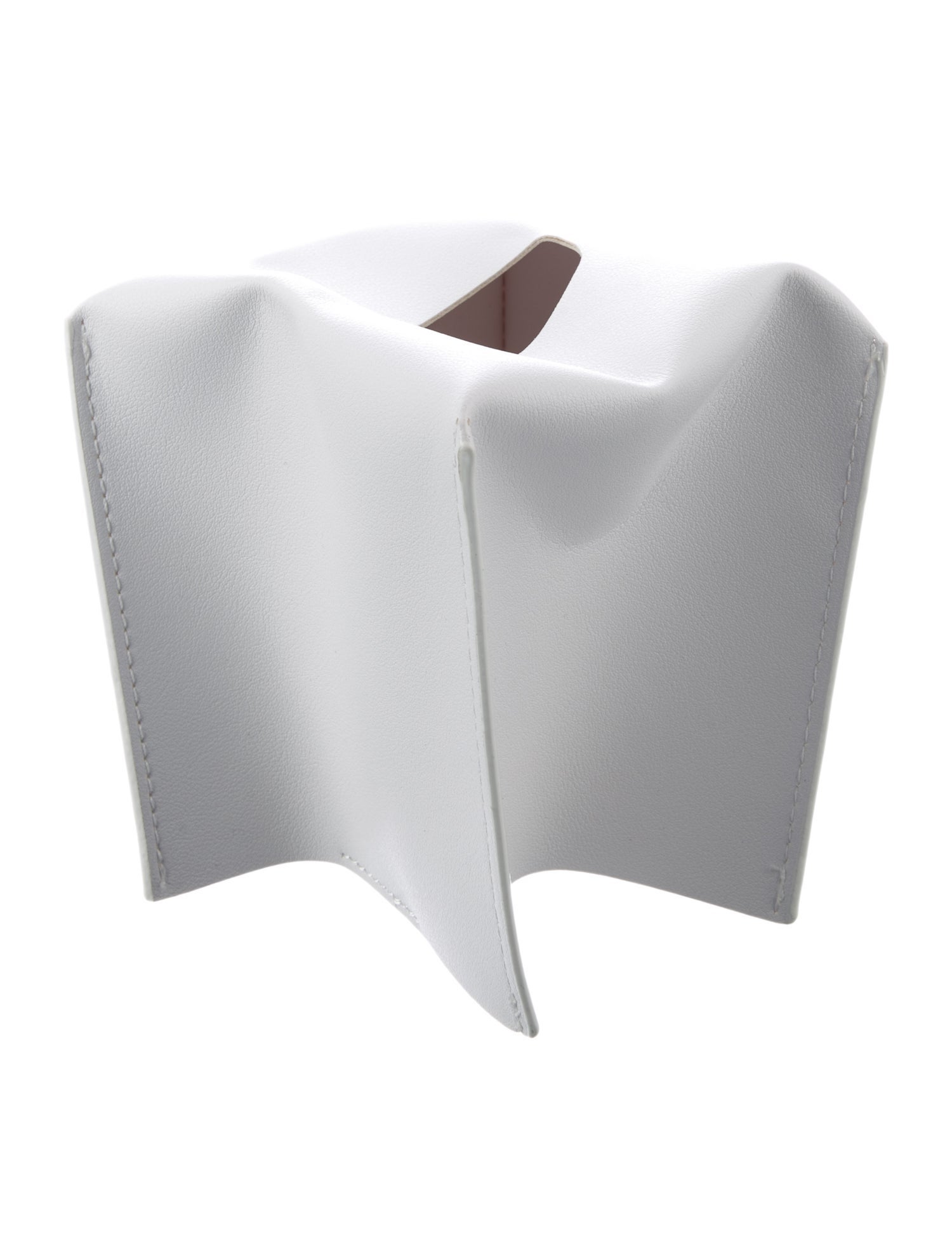 Nicole Sassaman Leather Tissue Box Cover