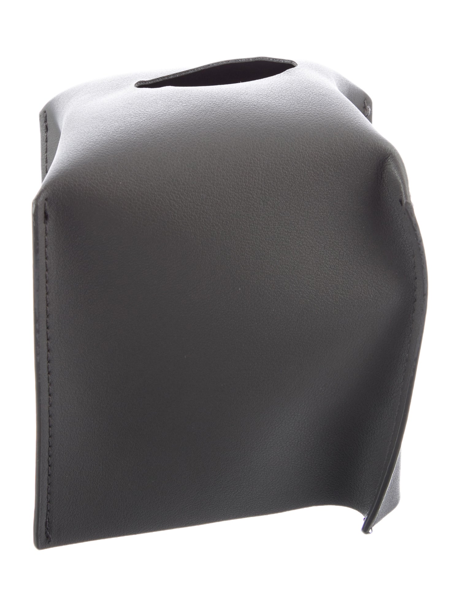 Nicole Sassaman Leather Tissue Box Cover