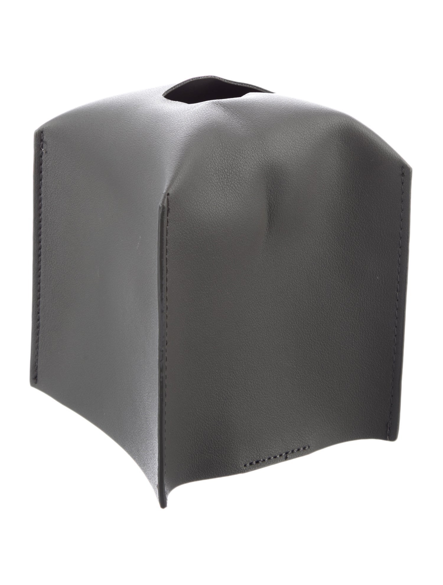 Nicole Sassaman Leather Tissue Box Cover