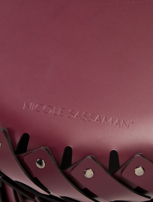 Nicole Sassaman Large Woven Leather Basket