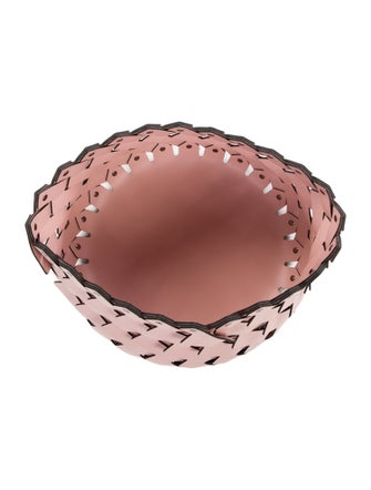 Nicole Sassaman Small Braided Leather Basket