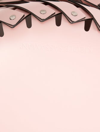 Nicole Sassaman Small Braided Leather Basket