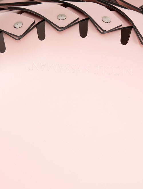 Nicole Sassaman Small Braided Leather Basket