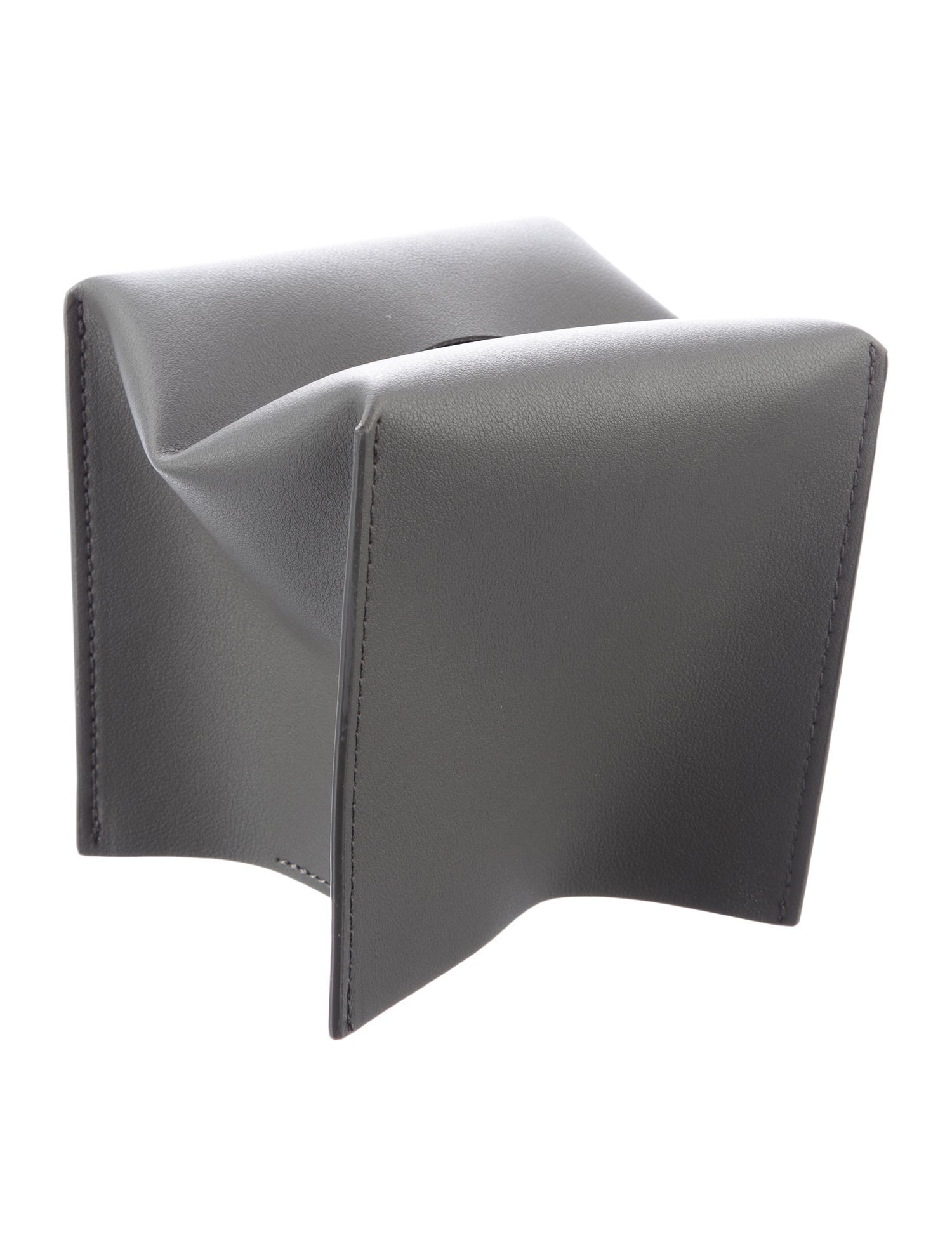 Nicole Sassaman Leather Tissue Box Cover