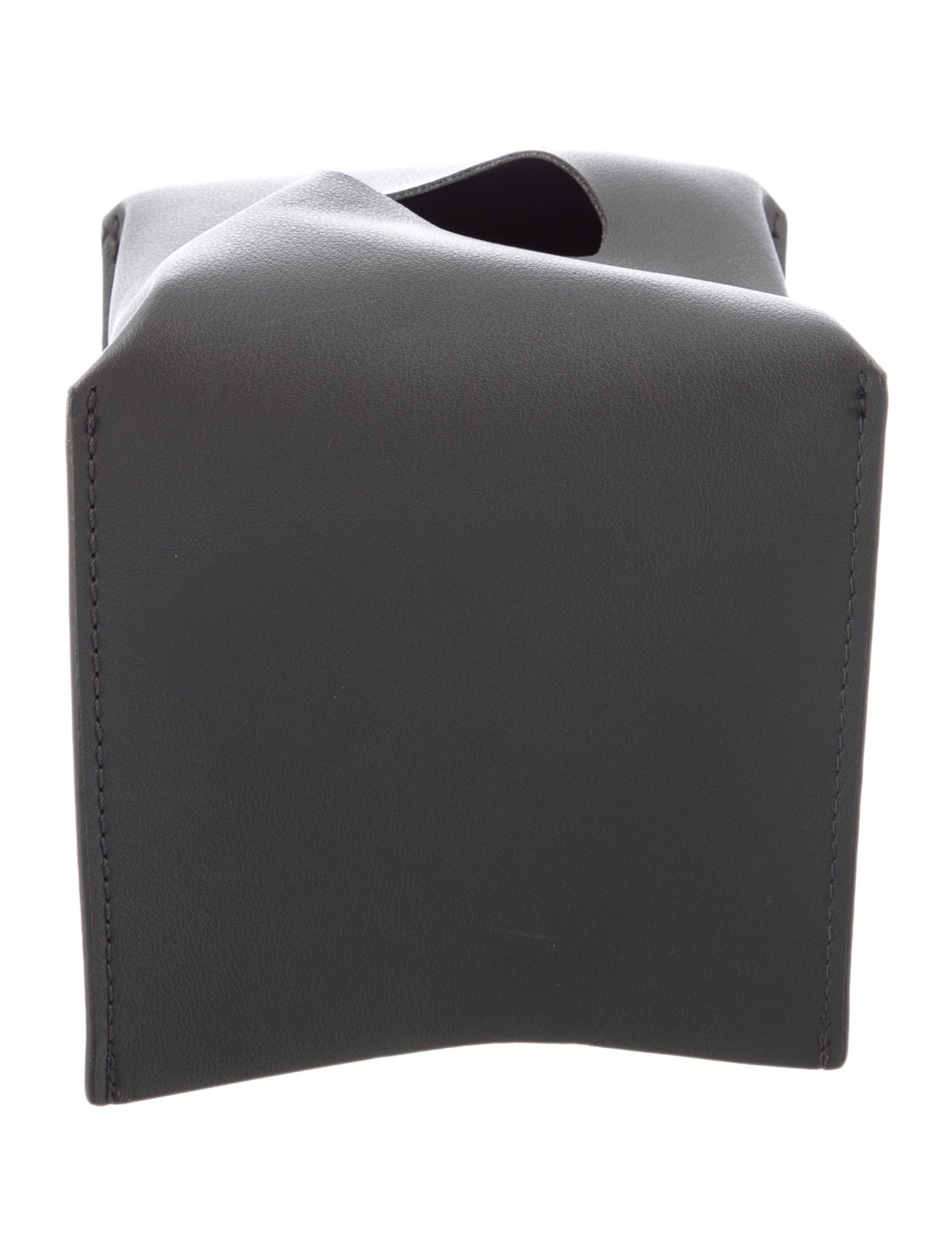 Nicole Sassaman Leather Tissue Box Cover