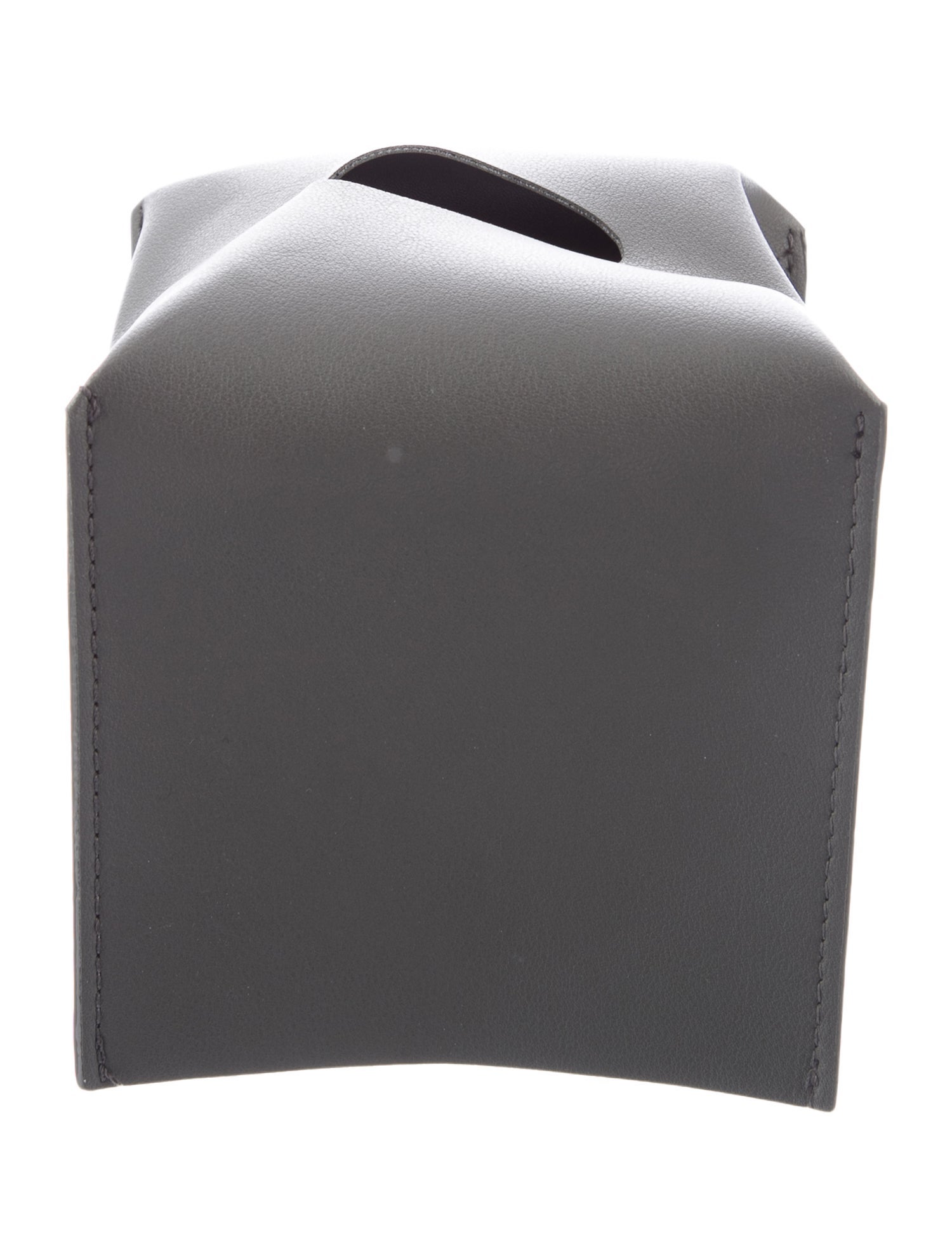 Nicole Sassaman Leather Tissue Box Cover