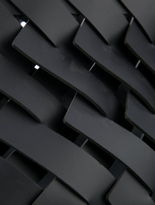 Nicole Sassaman Medium Braided Leather Basket