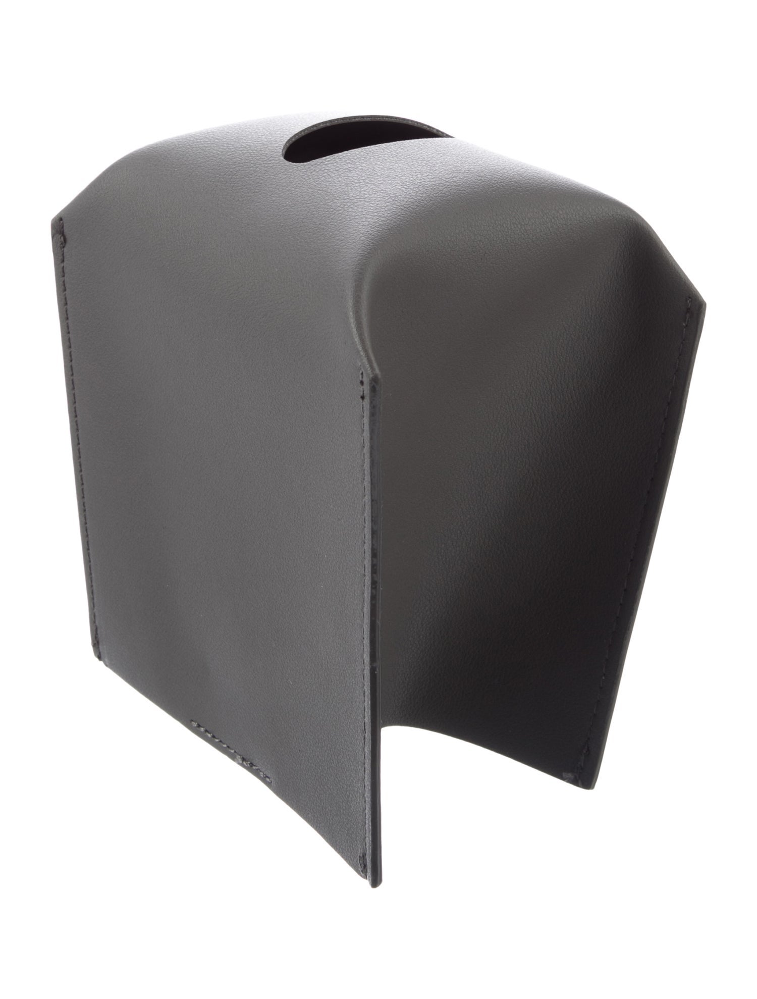 Nicole Sassaman Leather Tissue Box Cover