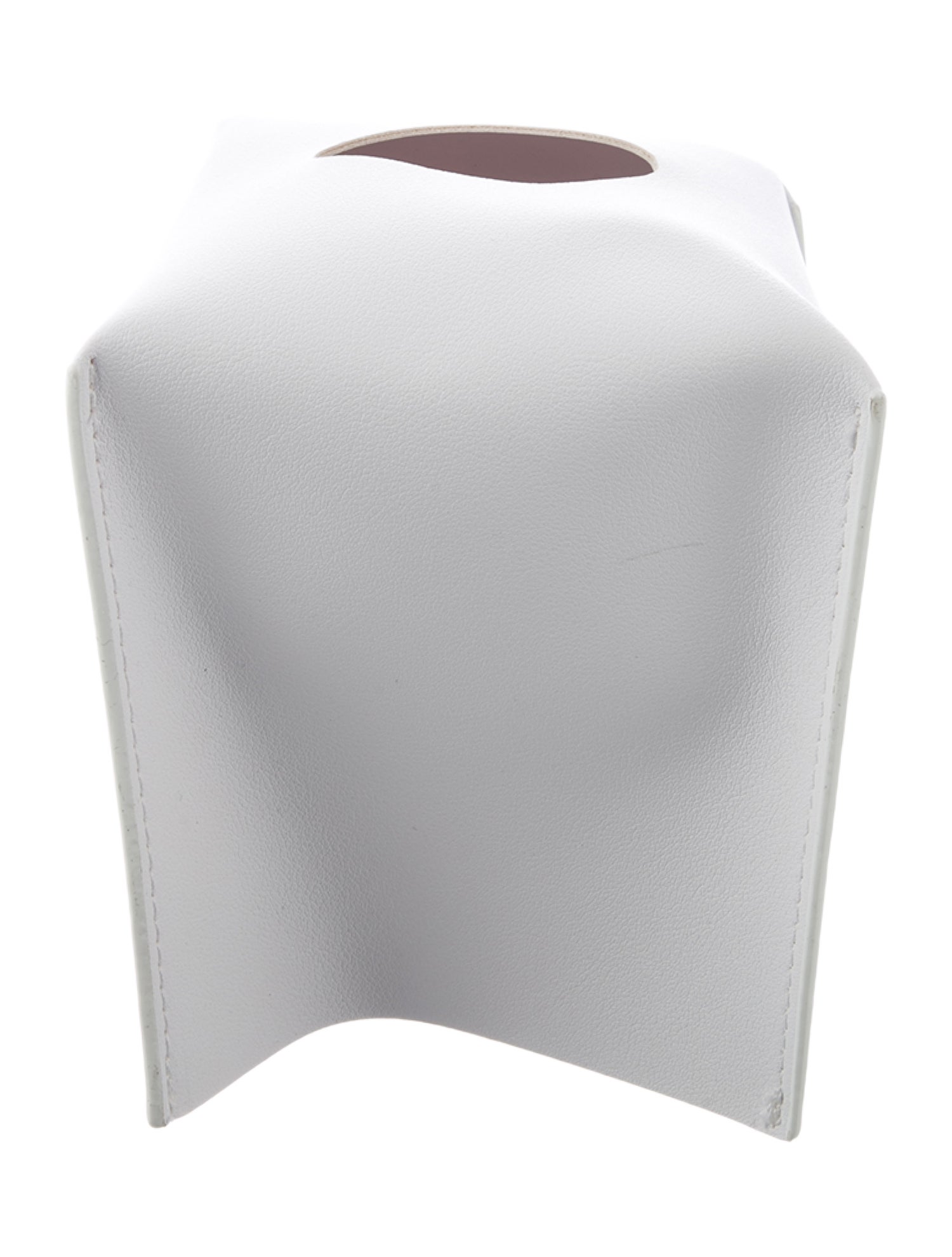 Nicole Sassaman Leather Tissue Box Cover