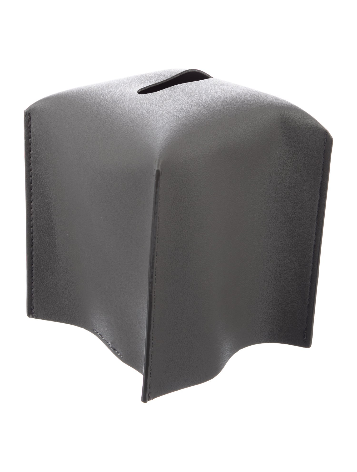 Nicole Sassaman Leather Tissue Box Cover