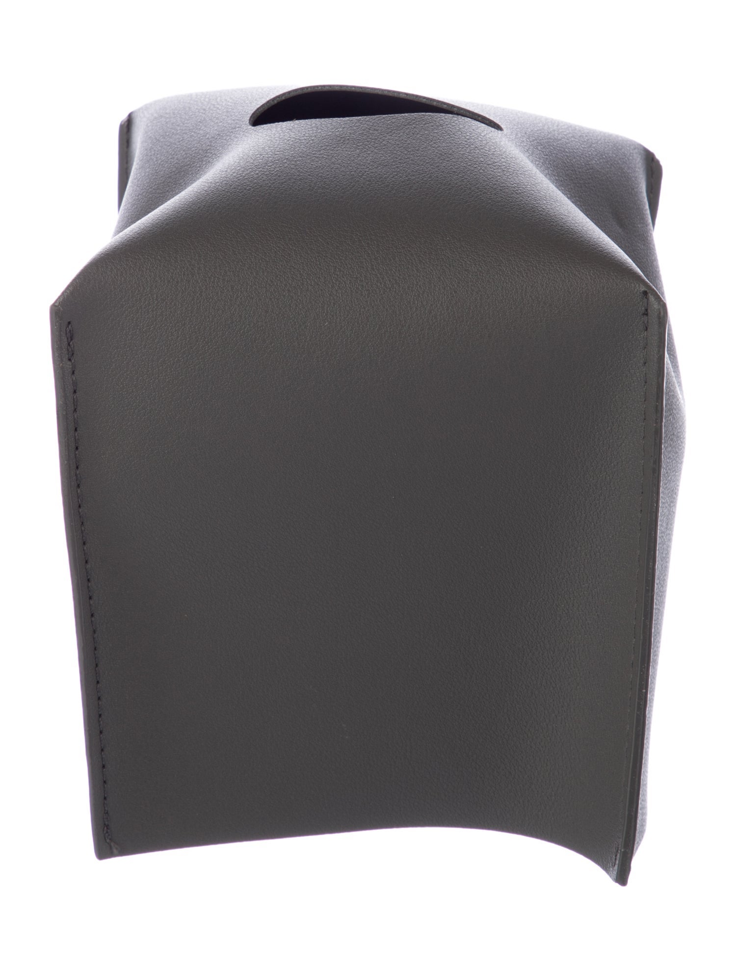 Nicole Sassaman Leather Tissue Box Cover