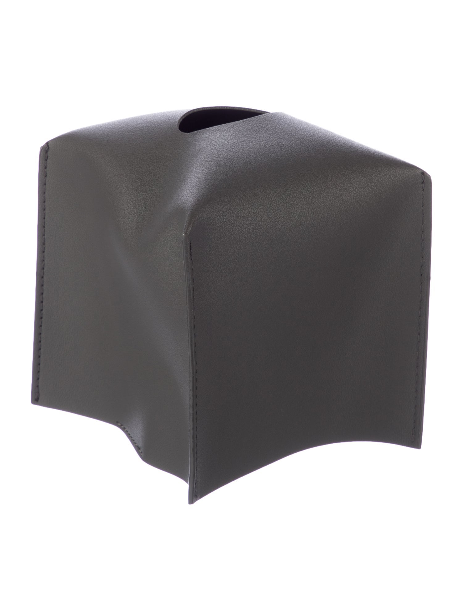 Nicole Sassaman Leather Tissue Box Cover