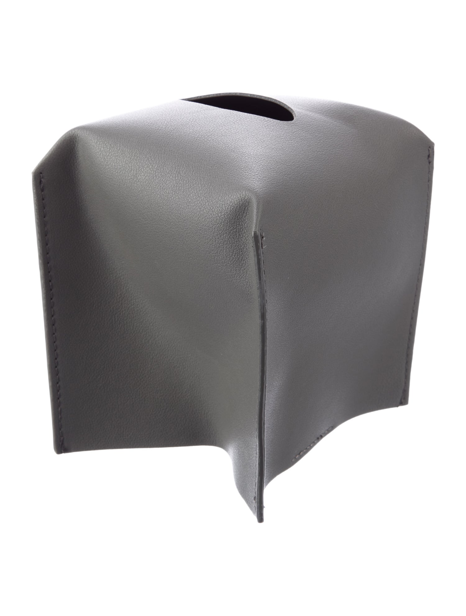 Nicole Sassaman Leather Tissue Box Cover