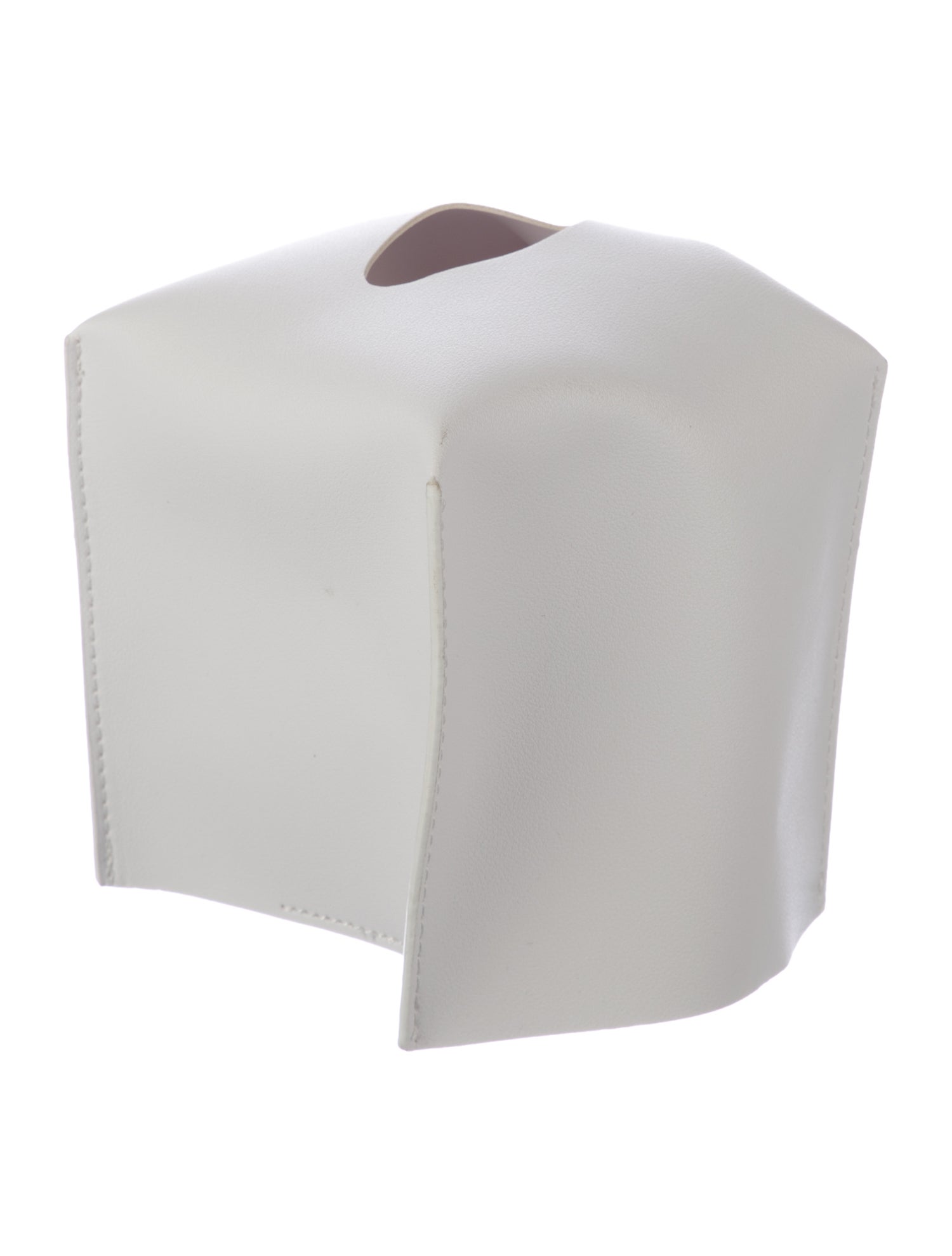 Nicole Sassaman Leather Tissue Box Cover