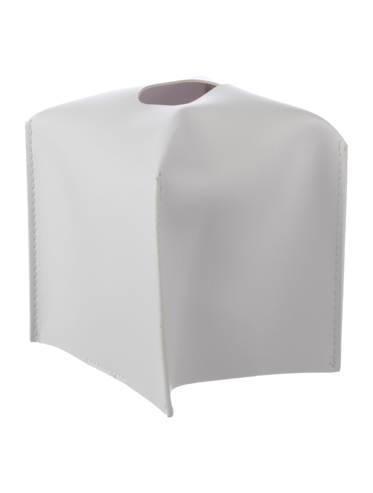 Nicole Sassaman Leather Tissue Box Cover