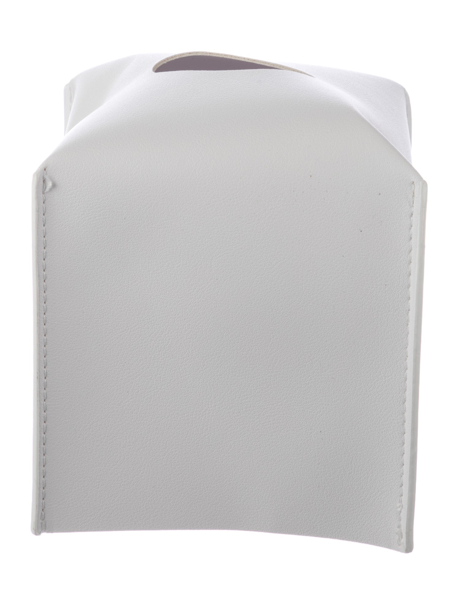 Nicole Sassaman Leather Tissue Box Cover