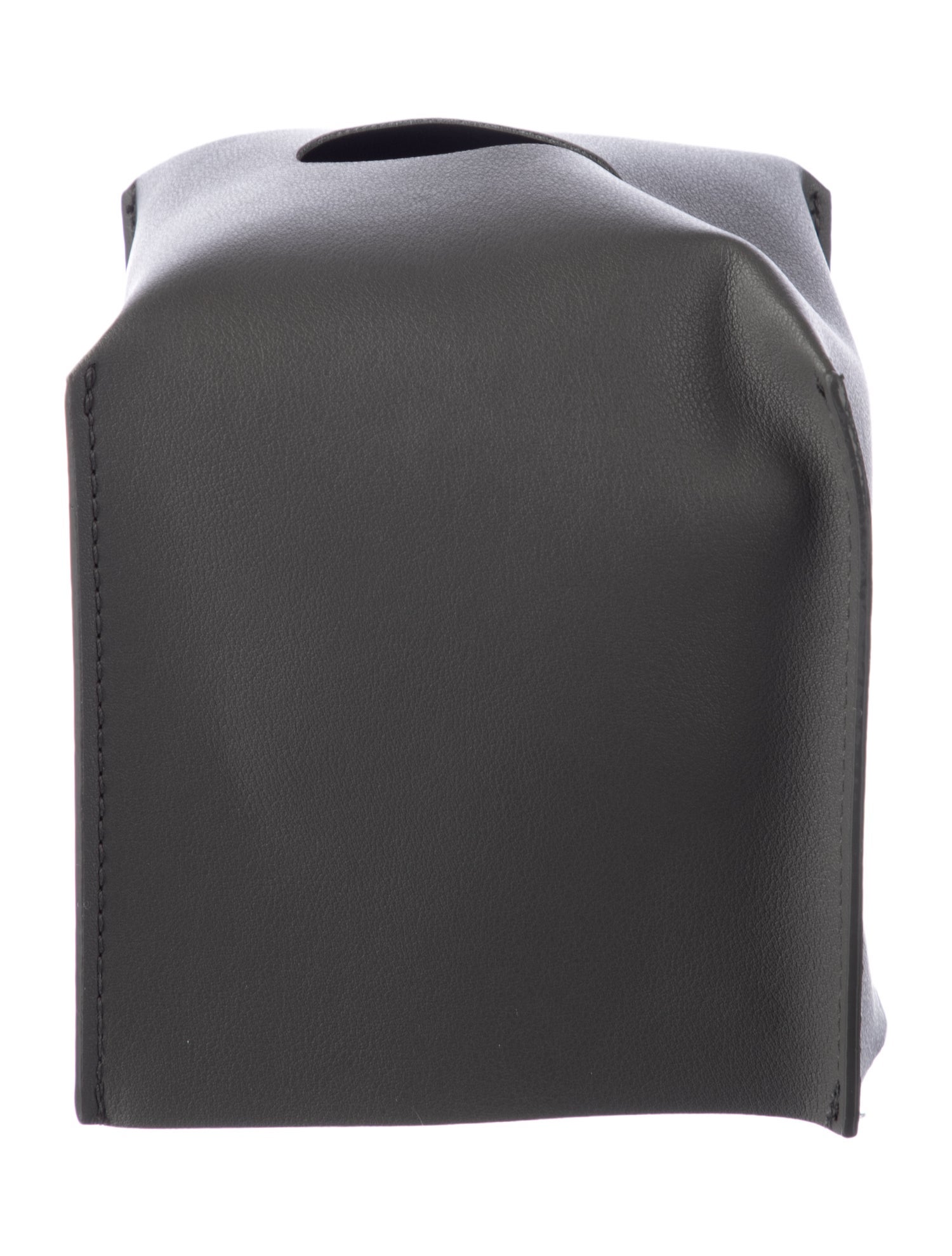 Nicole Sassaman Leather Tissue Box Cover