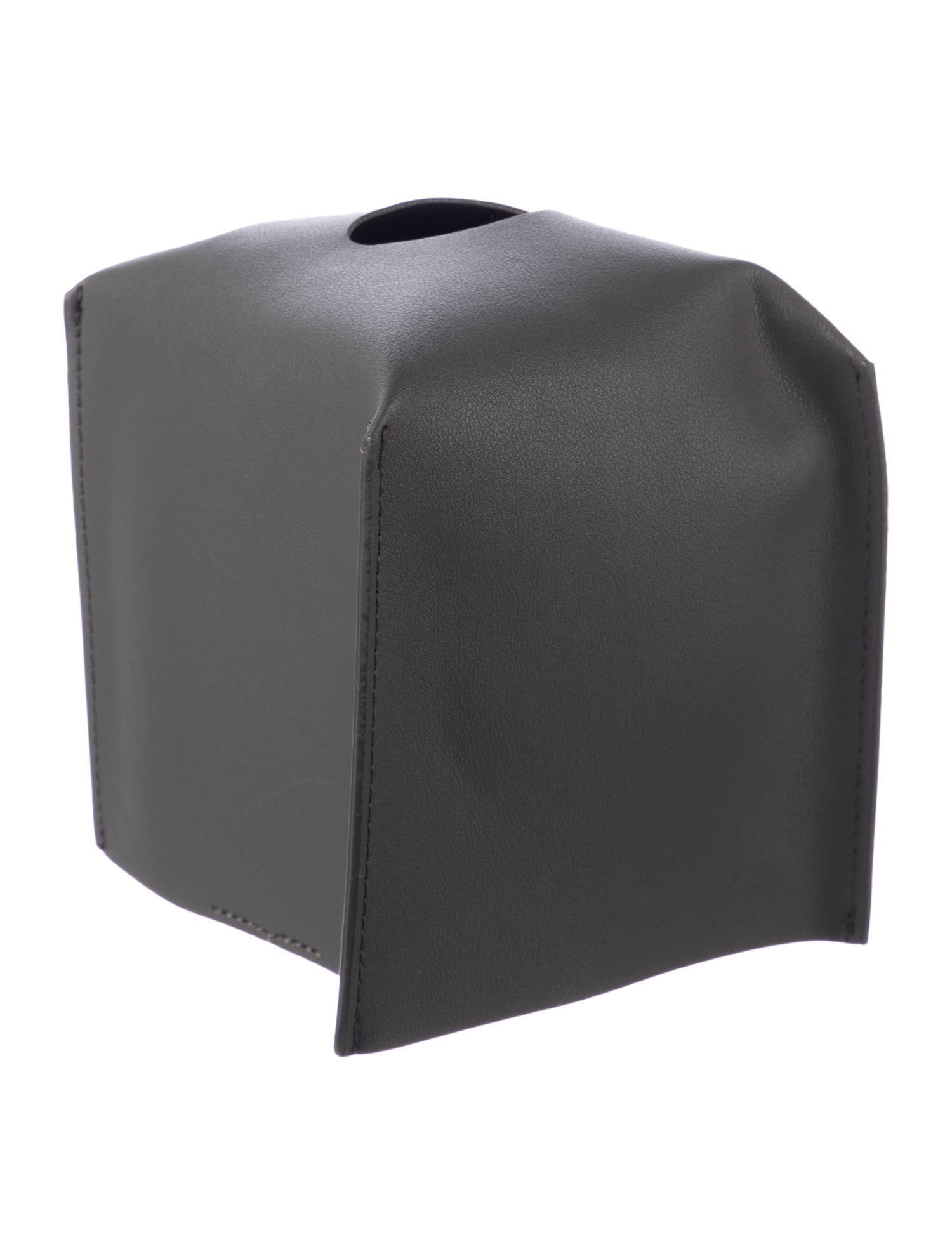 Nicole Sassaman Leather Tissue Box Cover