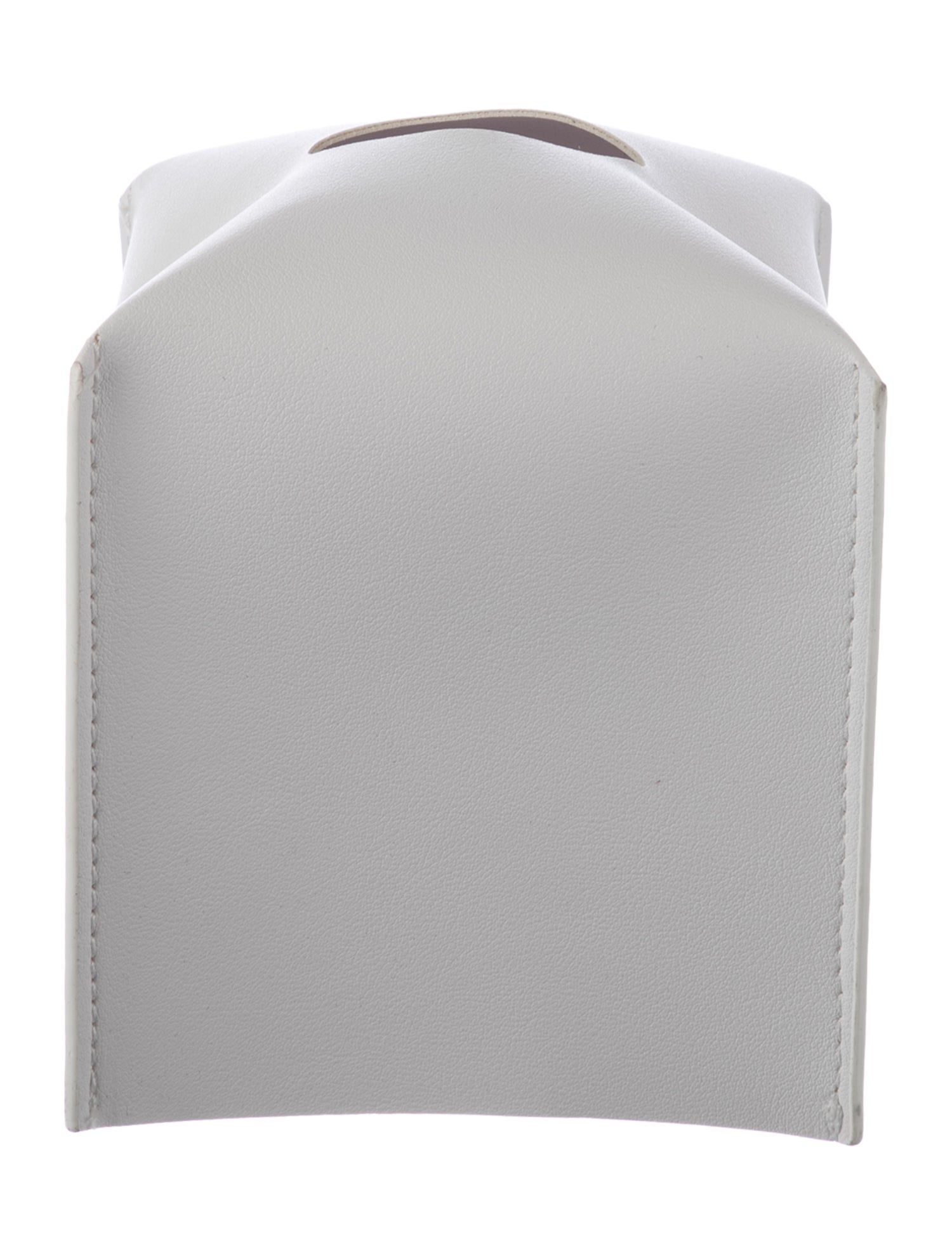 Nicole Sassaman Leather Tissue Box Cover