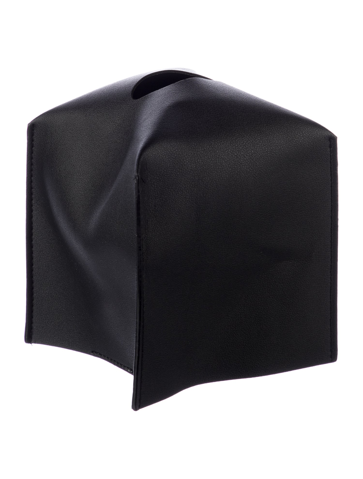 Nicole Sassaman Leather Tissue Box Cover