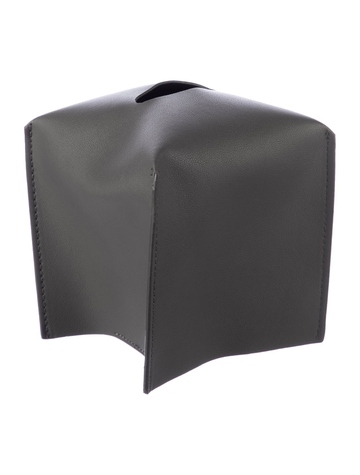 Nicole Sassaman Leather Tissue Box Cover