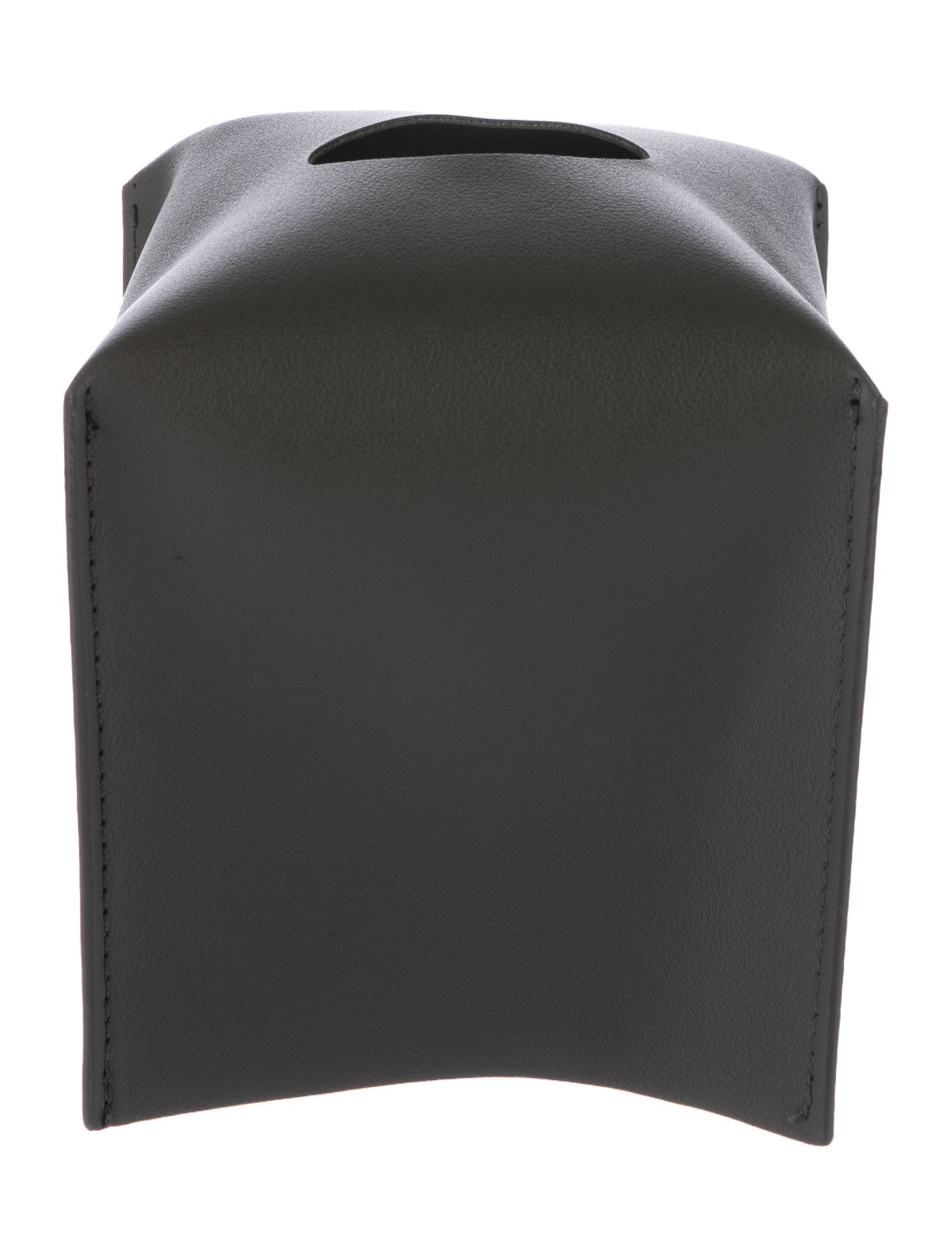 Nicole Sassaman Leather Tissue Box Cover