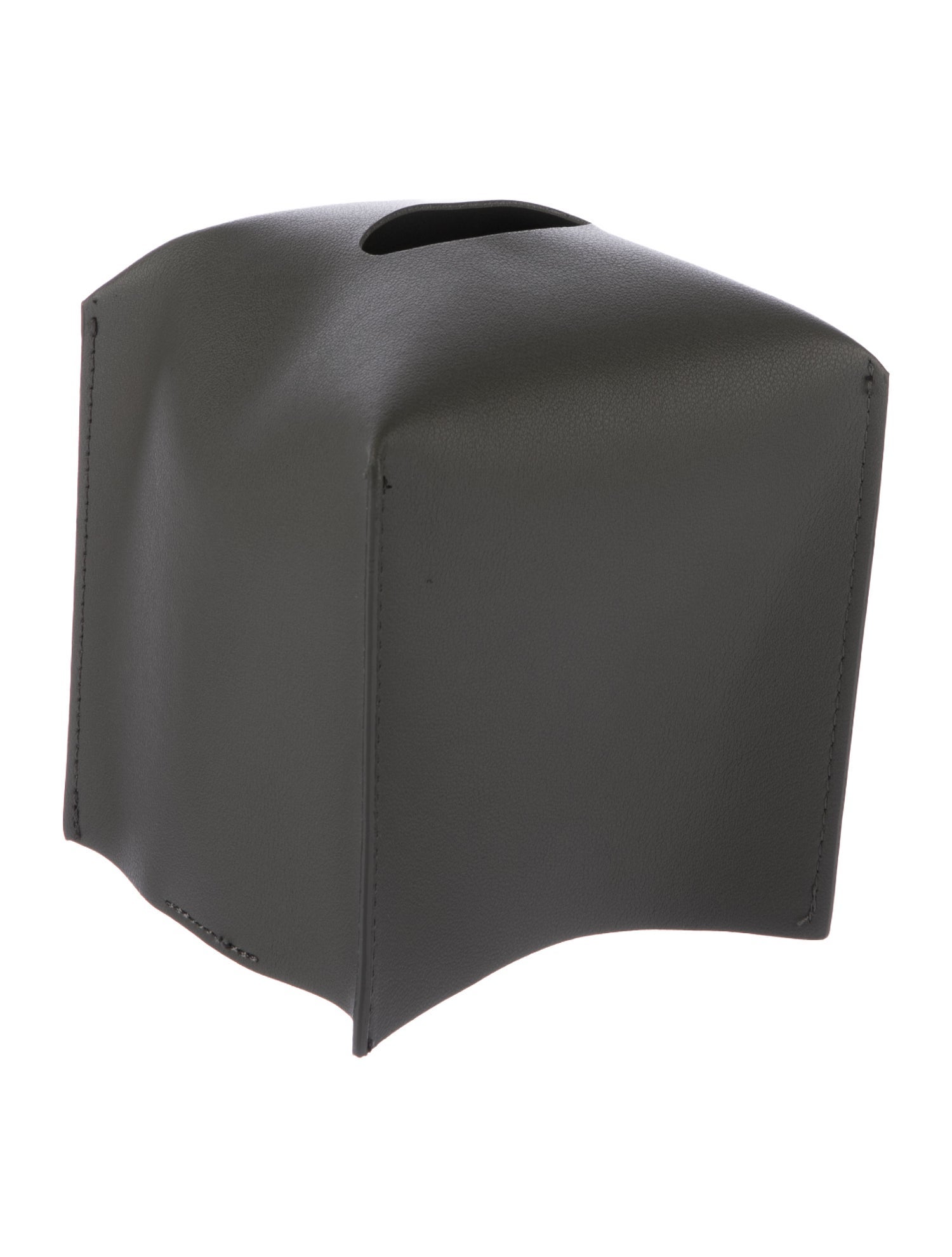 Nicole Sassaman Leather Tissue Box Cover