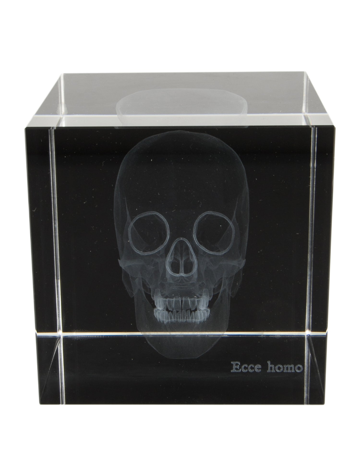 Nicole Sassaman Large Skull Cube Paperweight