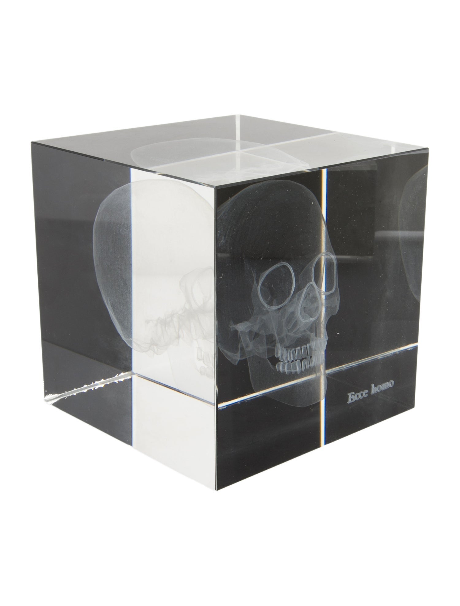 Nicole Sassaman Large Skull Cube Paperweight